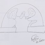 來自西班牙雕塑家–Nando Alvarez的手稿，輕盈流動的圓弧，搭配波浪造型，就像是一座拱橋，串聯(lián)著東西方的文化與共存。