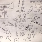 來自藝術(shù)家張婷雅的手稿，充滿了想像空間，串聯(lián)旱溪鳥類，臺(tái)灣特有的動(dòng)植物，與自然環(huán)境共容並生生不息。