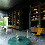 閱覽室-書(shū)牆為背景