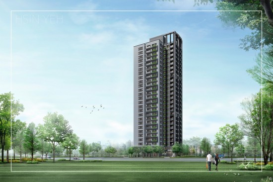 坐擁新竹縣府特區(qū)第一排，26層迎峰地標，與綠意大境相迎為美。