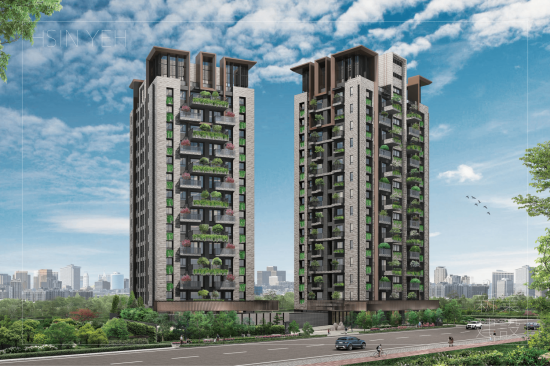 新業(yè)建設(shè)2023年驚艷新作，攜手國際金獎大師－楊家凱 建築師，共同孕育臺中北屯獨一無二的地景美學(xué)。