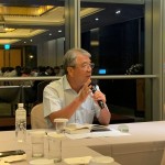 新業(yè)建設(shè)名譽(yù)董事長(zhǎng)－穆椿松先生出席指導(dǎo)，勤勉並感謝所有辛苦的同仁，讓新業(yè)「講究」的職人哲學(xué)，在心裡紮根。