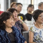 林院長詼諧風(fēng)趣的演講，吸引全場聽眾的目光