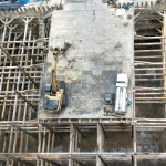 以俯瞰角度，築之細(xì)道地下室的土方開(kāi)挖、整地工程已告完成！