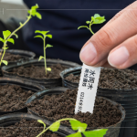 為每一種樹種繫上標(biāo)籤，清楚標(biāo)示樹種名稱、分盆日期、種子採集地、生產(chǎn)批號、水分、遮光級數(shù)，方便日後記錄與維護(hù)。