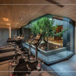 為樹(shù)保留一方天地，位於B1的健身空間，讓綠意、光線自然穿透，健身的同時(shí)
也可以享受被綠意包圍的森活感。