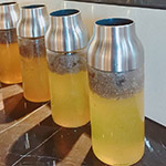 現(xiàn)場貼心準(zhǔn)備了「蘋果醋 奇亞籽」飲品