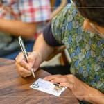 寫下活動的心得點滴，「手寫的文字」總讓人備感窩心，將今日這份舒心的感受化為文字，細細品味。