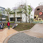 取自大肚山、望高寮等在地印象，作為觀峰專屬碉堡的靈感構(gòu)思。