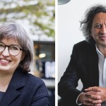 1991年創(chuàng)辦MVRDV的Nathalie de Vries（左）與伊朗裔哈佛設(shè)計學(xué)院院長Mohsen Mostafavi是2018WAF評委。圖／MVRDV、Harvard，瘋設(shè)計合成