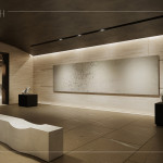 公設(shè)規(guī)劃竹南首座社區(qū)私人美術(shù)館，以藝術(shù)為生活落款，營(yíng)造美感薰陶的日常氛圍。(圖為 新業(yè)恆一 公設(shè)3D示意圖)